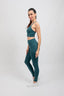 eco-friendly butter soft longline yoga bra and high-waist leggings in teal
