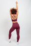 sustainable high-waist butter soft mulberry leggings and cross back yoga sports bra