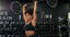 womens performance black compression leggings and high support sports bra in recycled fabric